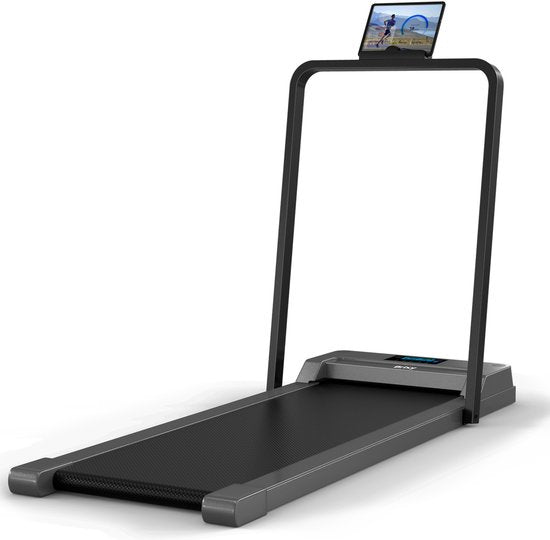 Brixy Loopband voor Thuis - Bluetooth - 1-10 km/u - Inklapbaar - 120 x 53 x 12 cm - Antraciet - Zwart