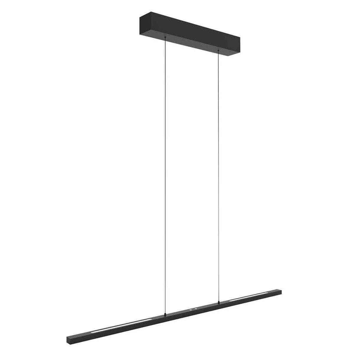 Steinhauer Bande LED Hanglamp – Zwart Metaal – Designlamp met Boven- en Onderlicht – Verstelbaar – Modern & Functioneel – 3-Lichts – 3800 Lumen