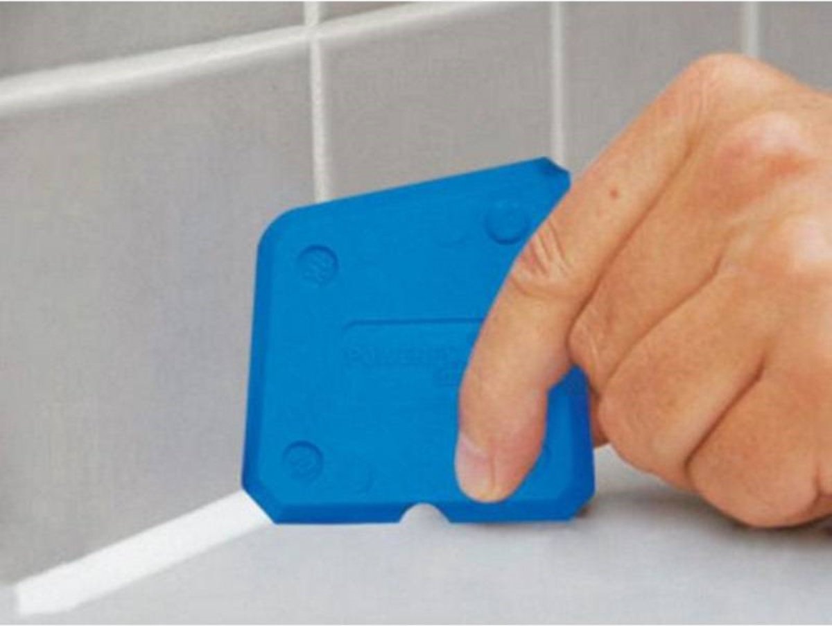 Onetools kitspatel & voegstrijker set 5-delig – siliconen voegen gladmaken – grijs – 2 tot 20 mm