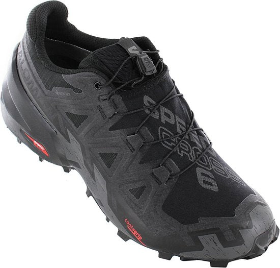 Salomon Speedcross 6 GTX - GORE-TEX - Heren Trail-Running Schoenen Hardloopschoenen Zwart 417386 , Maat: EU 46 UK 11