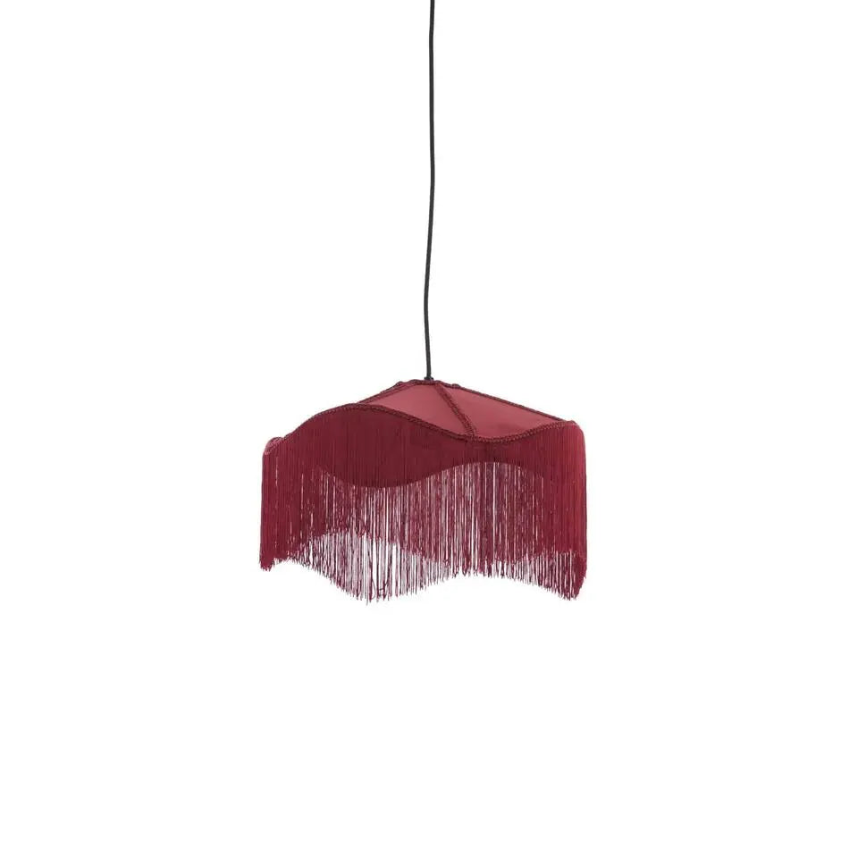 Light & Living Tiffany Hanglamp - Ø40x26cm - Rood