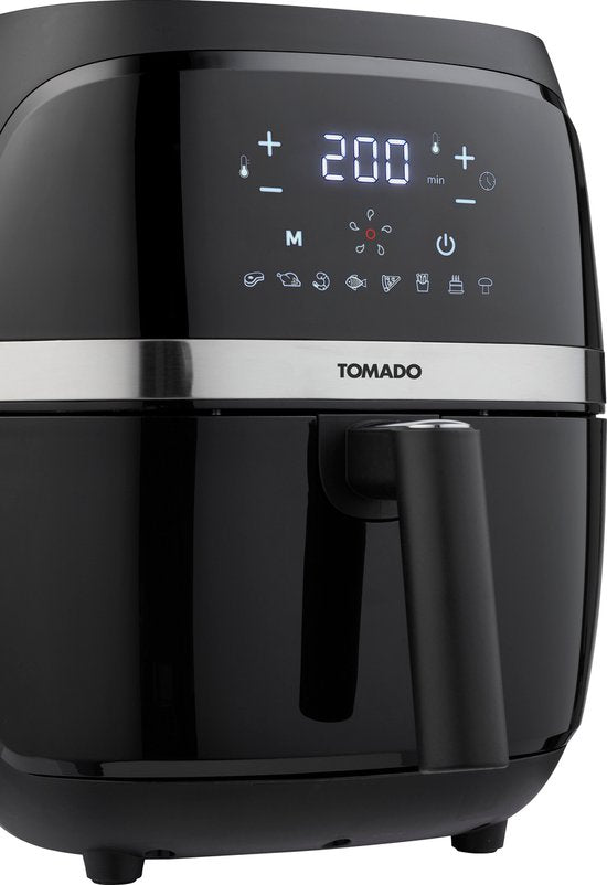 Tomado TAF3202B - Airfryer - Heteluchtfriteuse - 3,2 liter inhoud - Digitaal display - 500 gr friet - PFAS vrij - Beste Koop - Aug & nov 2024
