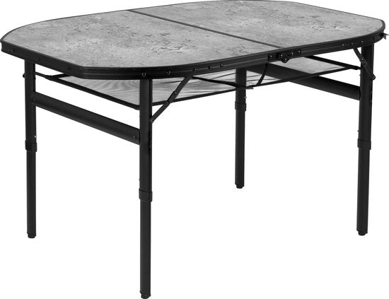 Bo-Camp - Industrial - Tafel - Northgate - Ovaal - Koffermodel - 120x80 cm