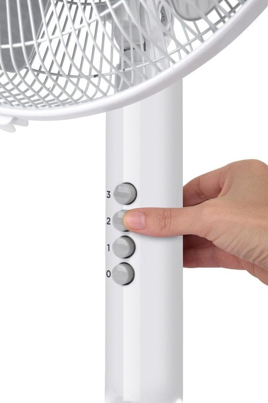 BLACK+DECKER Statiefventilator BXPF60E - Ø 40 cm - 60 Watt - Wit