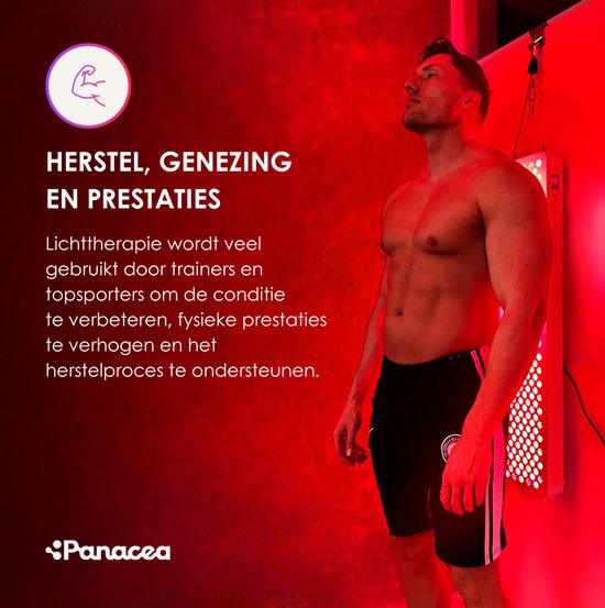 Panacea ATP Optimum 300 – LED Rood & Nabij-Infrarood Lamp – Anti-Age Collageen – Spieren, Gewrichten & Huidherstel – Lichttherapie