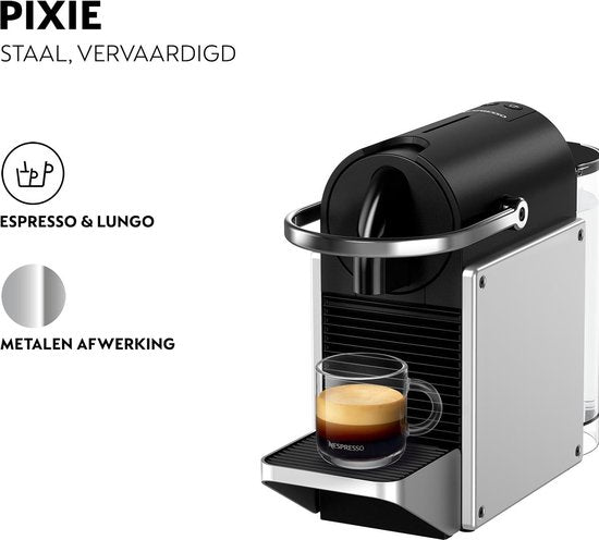 De'Longhi Nespresso Pixie EN127.S - Koffiecupmachine - Zilver