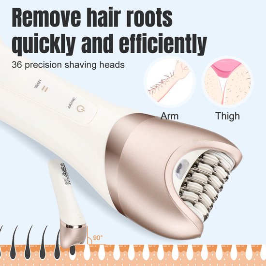 6-in-1 multifunctionele epilator, scheren, peeling, massage