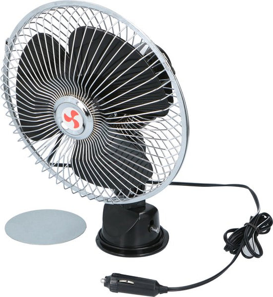 All Ride Vrachtwagen Ventilator 24V - Kleine Ventilator met Zuignap - Vrachtwagen Accessoires