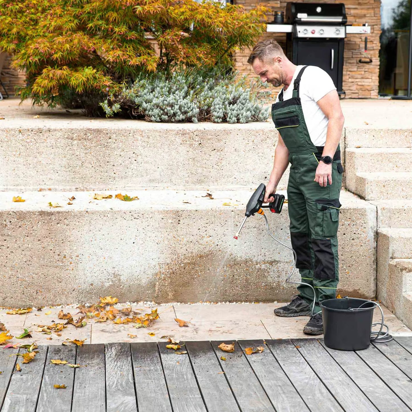 Hammersmith HydroBlast Accu Drukreiniger - Lichtgewicht en Compact - Werkt Zonder Wateraansluiting - Inclusief Accessoireset