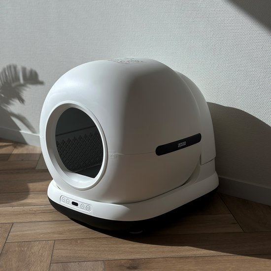 Automatische Kattenbak - Zelfreinigende Kattenbak - Inclusief App - Met kattenbakmat en 3 rollen opvangzakjes - 82L XXL- Zedar K1200