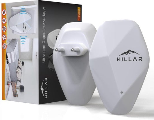 Ultrasone Ongedierteverjager – Tegen Muizen, Ratten, Kakkerlakken, Muggen, Spinnen & Mieren – Plug-in Insectenverdelger – DUO White