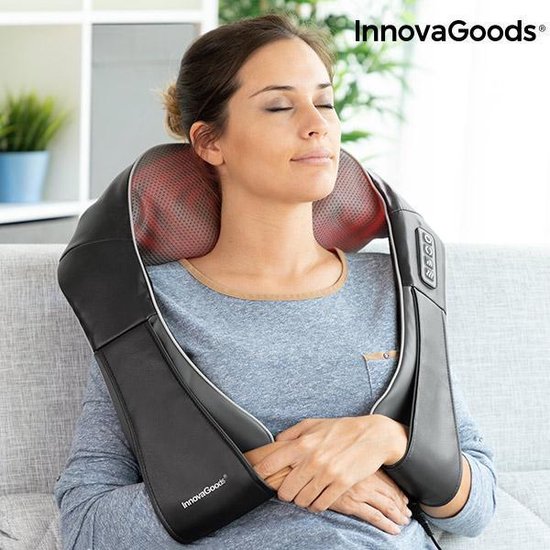 InnovaGoods Massaki - Shiatsu - Massageapparaat - 24W - Zwart