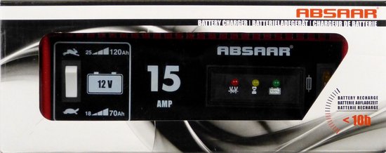 Absaar acculader 15A12V Norm/S