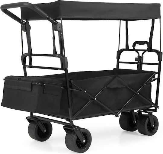Coast Opvouwbare Tuinwagen 100 Liter - Zwart - 120 x 57 x 110 cm
