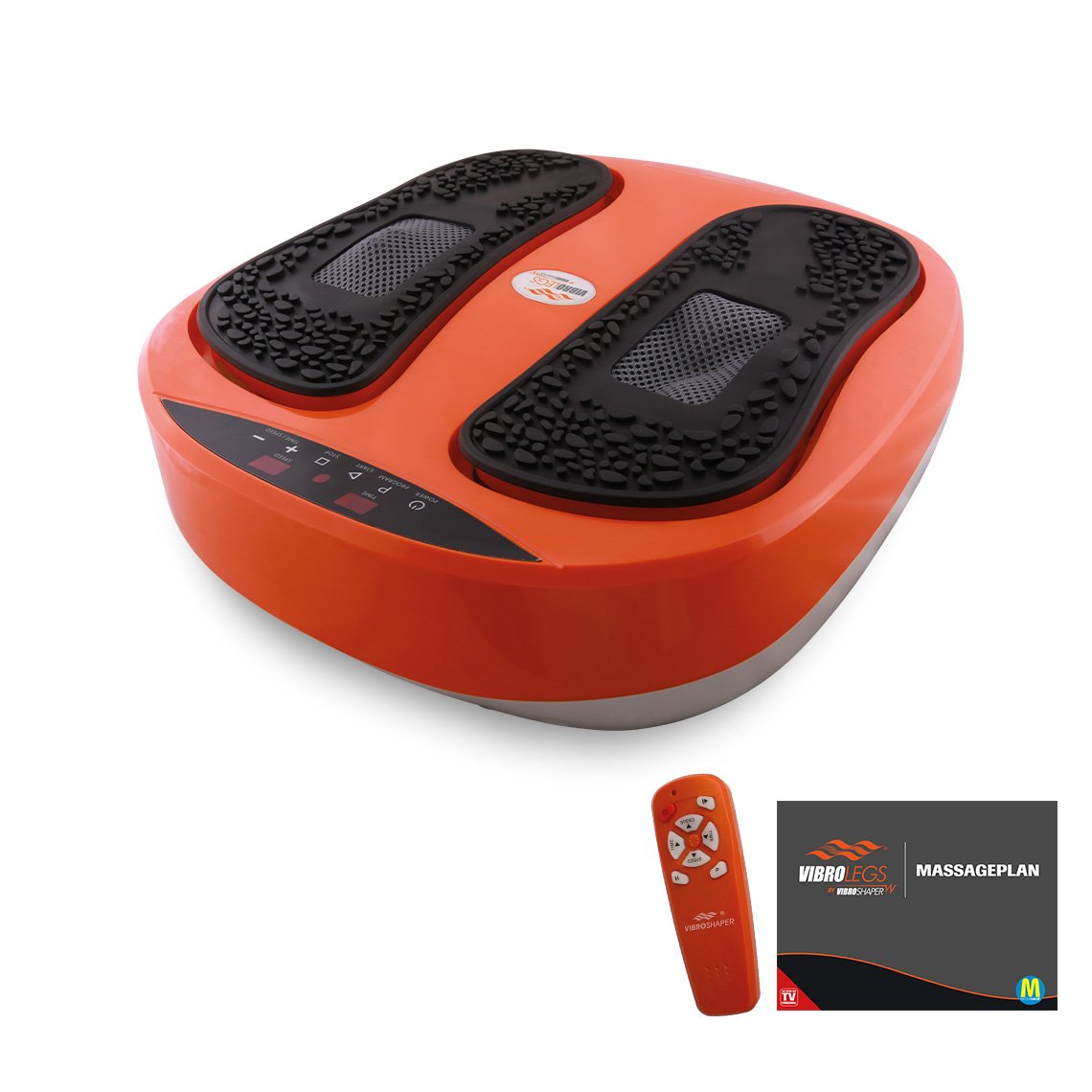 VibroLegs Voetmassageapparaat - Oscillatie & Acupressuur - Afneembare Siliconen Pads - Inclusief Afstandsbediening
