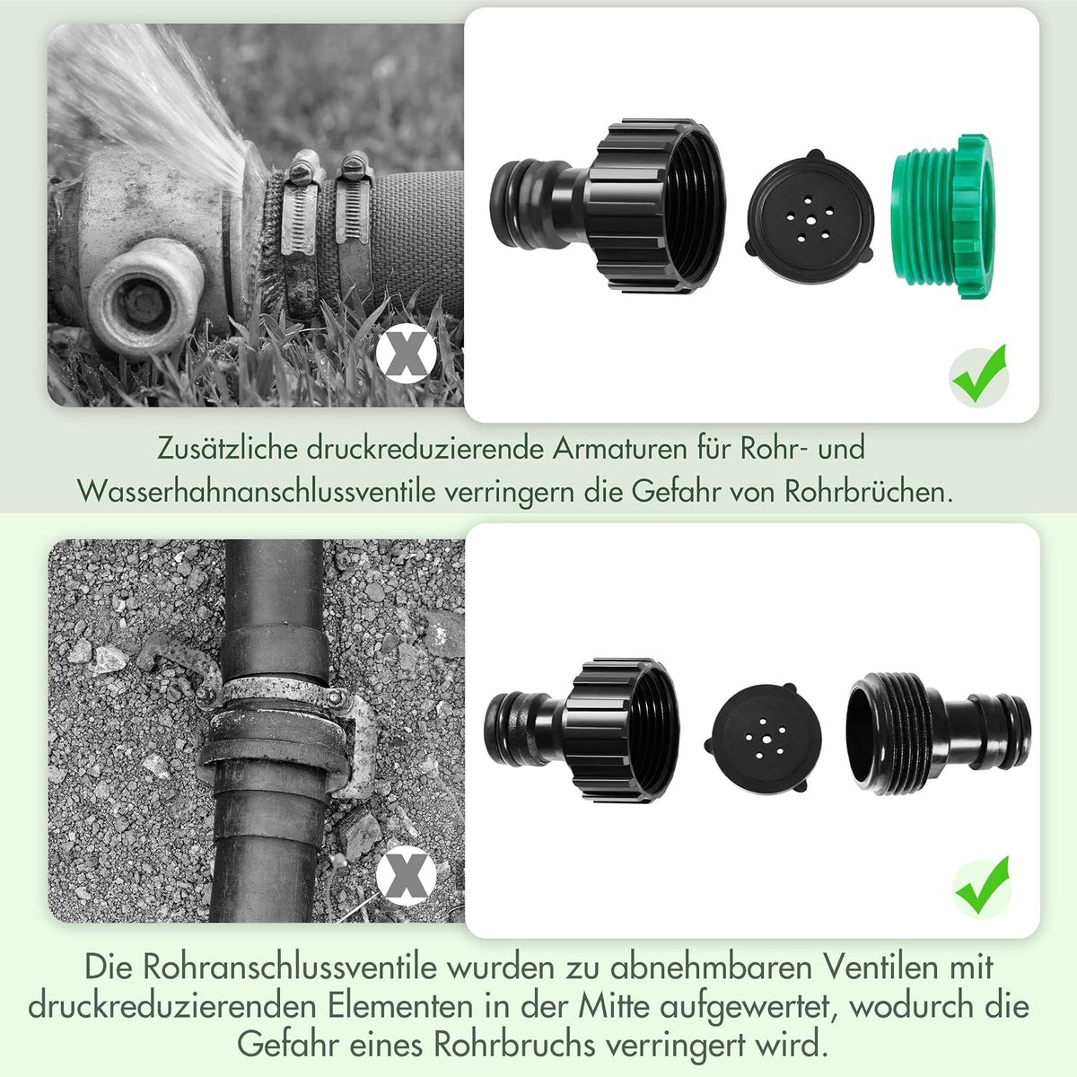Yaheetech Druppelslang 50 m – 16 mm, met aansluitset voor tuinbewatering