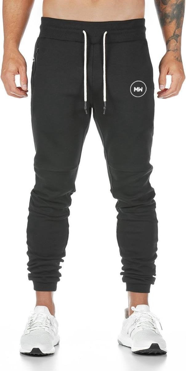MW® - Trainingsbroek Heren - Joggingbroek Heren - Lange Sportbroek - Broek met Zakken - Maat XL