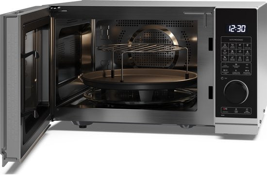Sharp YC-PC254AE-S combimagnetron met grill en heteluchtoven - 900W - 25 liter - zilver