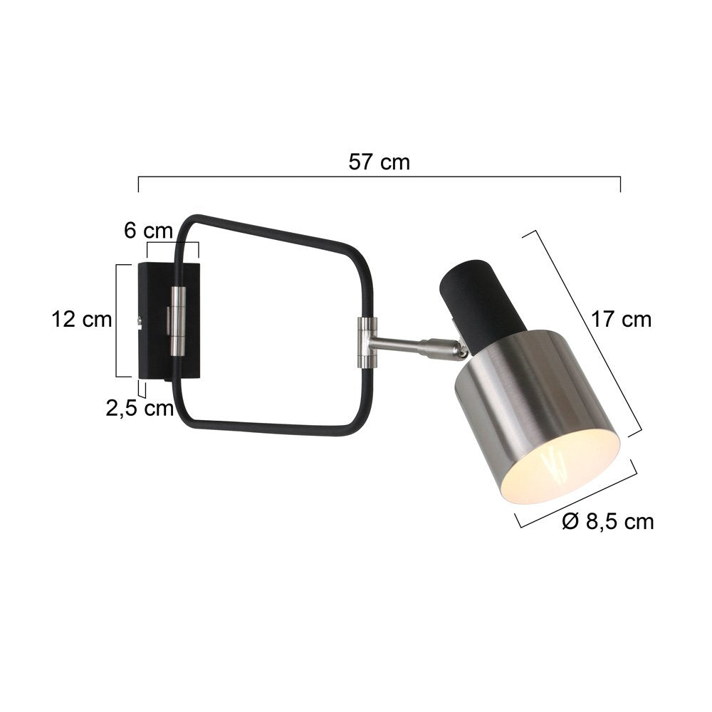 Wandlamp Anne Lighting Fjorgard - Zwart