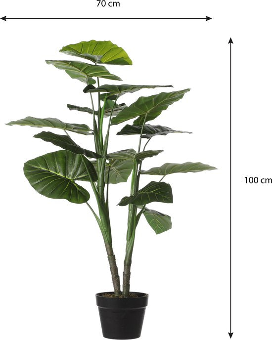 Mica Decorations Taro Kunstplant - H100 x Ø70 cm - Groen
