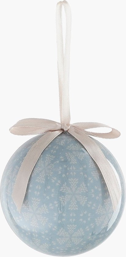 House of Seasons Kerstballen Cadeauset - 14 Stuks - Ø8 cm - Onbreekbaar - Lichtblauw, Bruin