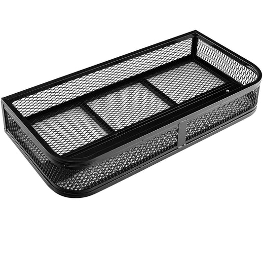 Coast Metalen Voorrekmand voor Mountainbike - Gaasontwerp - Grote opbergruimte - Zwart 92 x 44 x 16,5 cm