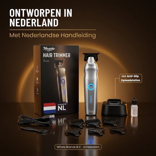 Tondeuse Mannen Hoofdhaar - Trimmer Set voor Hoofd en Baard - Baardtrimmer en Haartrimmer - USB C