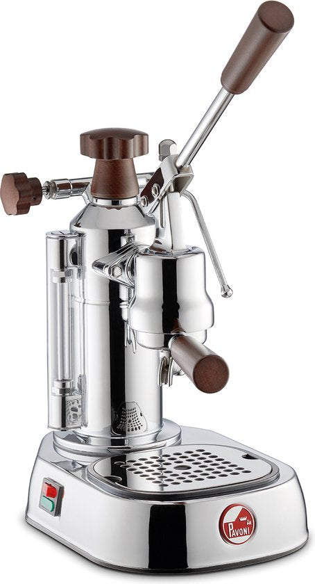 La Pavoni Espressomachine Europiccola Lusso Houten handvatten LPLELH01EU