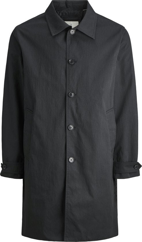 JACK&JONES - JPRCCMILES MAC COAT SN - Heren - Maat M - Gewatteerde jassen - Zwart