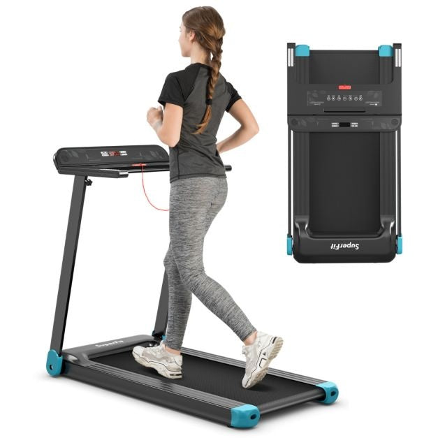 Coast Loopband Met Bluetooth - 1-12 km/u - Inklapbaar - 113 x 57,5 x 94 cm - Marineblauw/Zwart