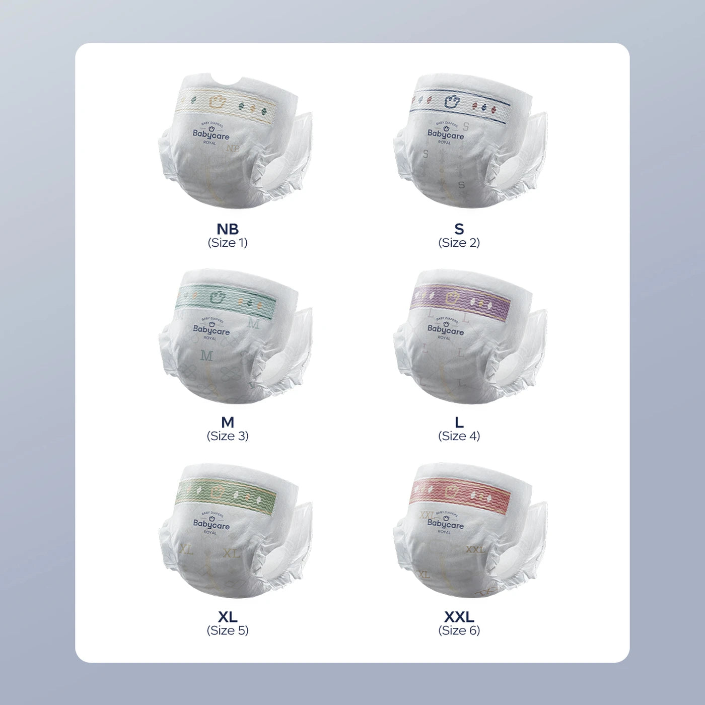 BC Babycare Royal Luiers Maat 2 (4-8 kg) - 58 stuks