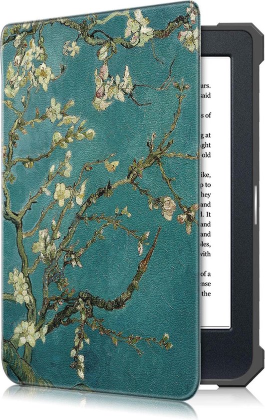 Achaté Kobo Nia Cover - Met Magnetische Sluiting en Auto Sleep Functie - Origami - Amandelbloesem van Gogh - Limited Edition - Hoge Kwaliteit