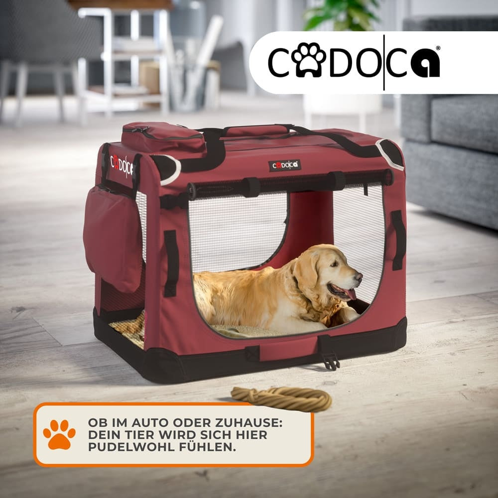 Cadoca Honden & Katten Reismand S - 51x35x36cm - Donker Rood