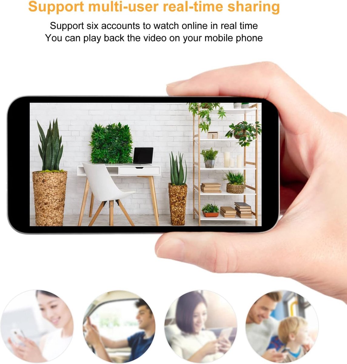 Fuegobird ZOSI C528 Indoor IP Camera - met dubbele lens - 6MP - Intercomfunctie - Beveiligingscamera - Huisdiercamera - Baby camera - Compatibel met 2.4G/5G WIFI - Werkt met app - Wit