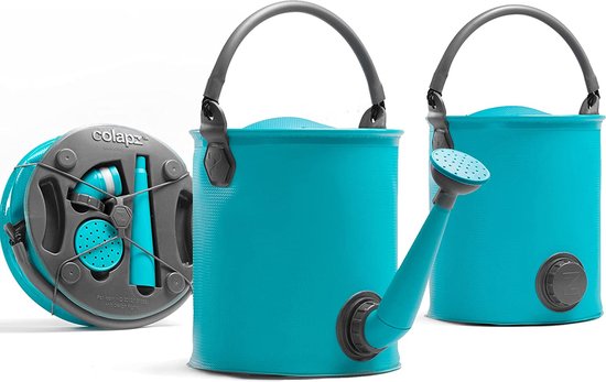 Colapz Opvouwbare Emmer en Gieter 9L - Jerrycan met Kraantje 7 tot 9 liter - Emmer met Deksel Afsluitbaar - Blauw - BPA-vrij - 27 x 22 x 22 cm - Kamperen met Caravan en Camper in 2025
