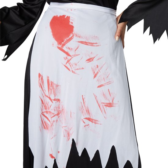 dressforfun - Griezelige heks S - verkleedkleding kostuum halloween verkleden feestkleding carnavalskleding carnaval feestkledij partykleding - 302230