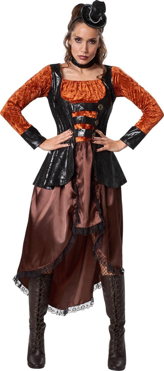 Dressforfun - Steampunk Prinses - Volledig verkleedpak voor Carnaval & Feest - Maat M