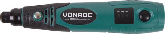 VONROC Roterende Multitool – 4V – Incl. 31-delige accessoire set & opbergtas