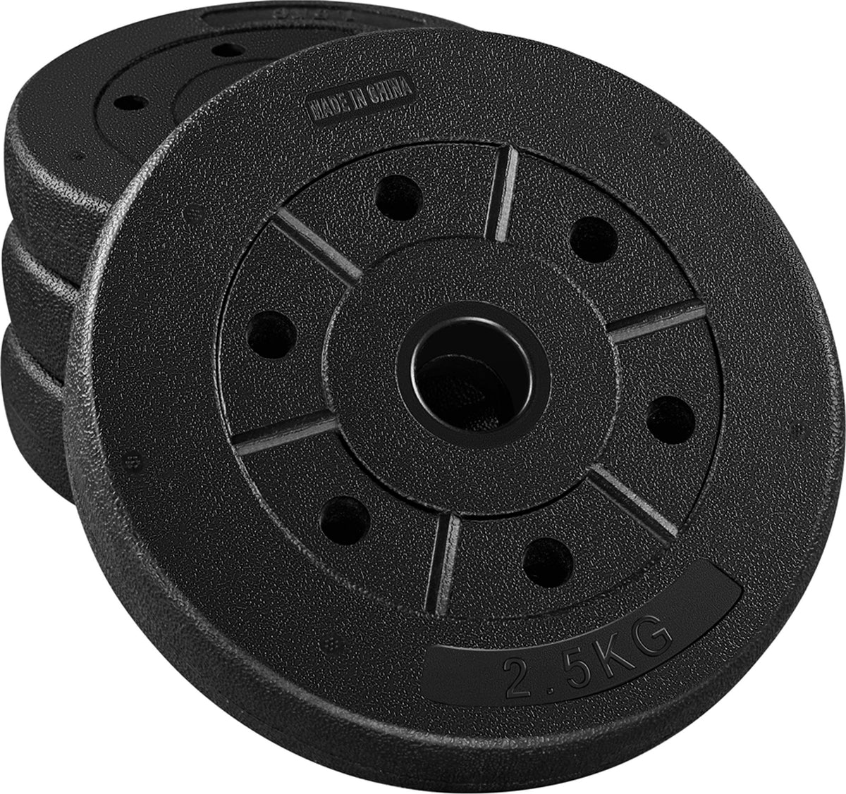 Yaheetech verstelbare dumbbell set 2x 15 kg zwart - 33,7 cm halterstang - Ø30 mm grip