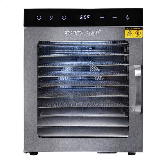 Wartmann 2110 DH voedseldroger, droogoven, dehydrator, RVS, 10-laags.