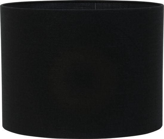 Light & Living Cilinder lampenkap Livigno - Zwart - Ø40x30cm - Modern