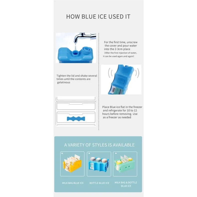 V-Coool Contoured Ice Brick - Koelelement voor Moedermelk, Eten & Drinken