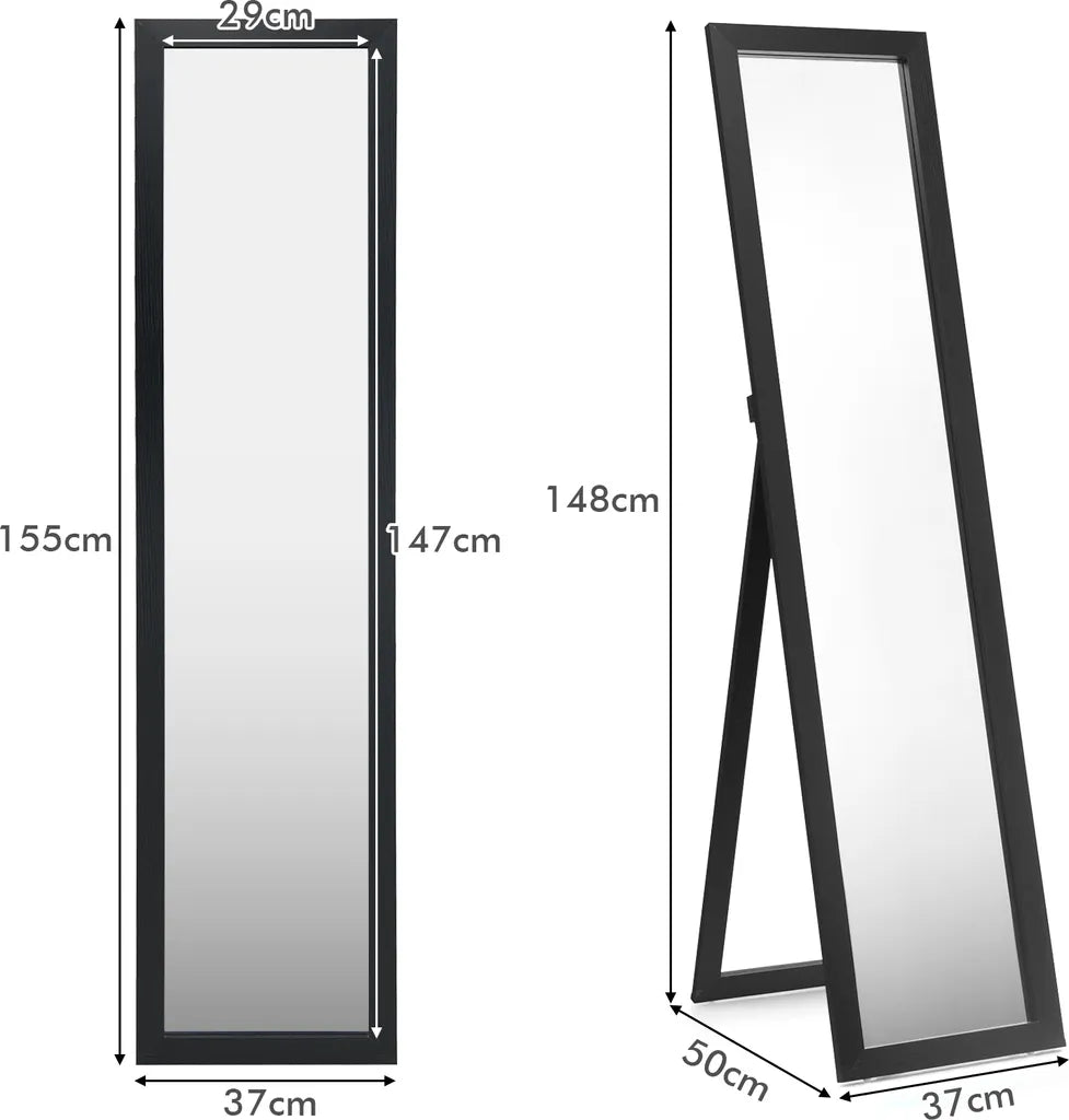 Coast 2 in 1 full-body niveau vol lichaamsniveau met houten frame 37 x 155 cm zwart