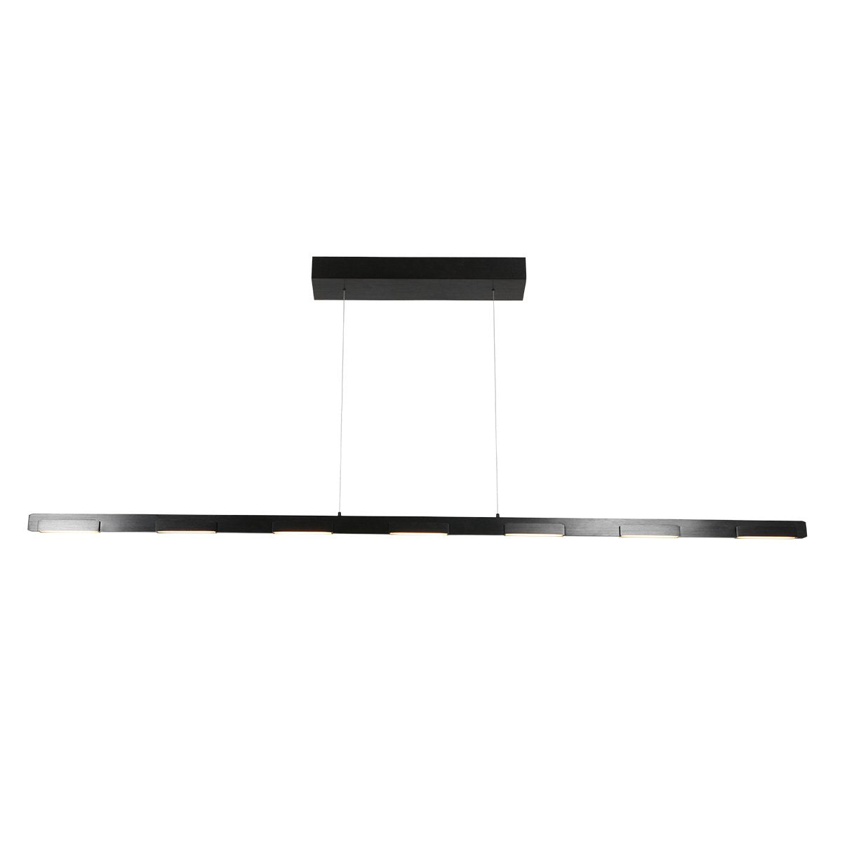 Hanglamp Bloc 3297ZW Zwart met Hoogteinstelbaar Cable Lift, Glas en Metaal - Steinhauer