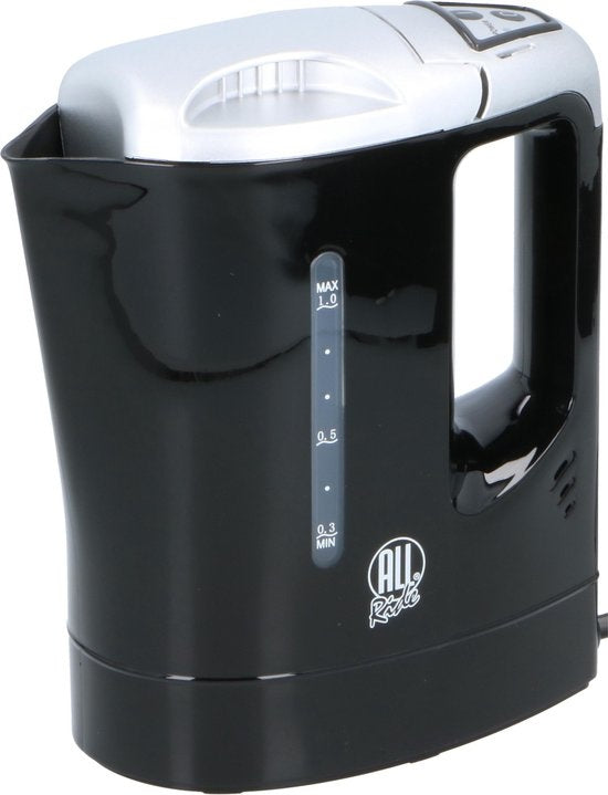 All Ride Reis Waterkoker - 0.8L - Kunststof - 300W - 9x15.50x20.30 cm - Zwart