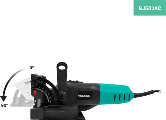 VONROC Lamellenfrees 900W – Deuvelfrees – Incl. 50 lamellen (mt. 20) en stofopvangzak