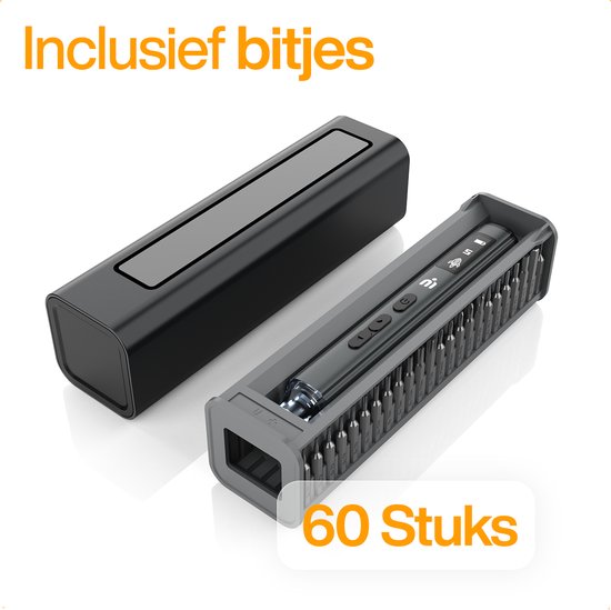 MATTI® - Elektrische Schroevendraaier - Schroevendraaierset Precisie - 60 Bits - Oplaadbaar - 5 Standen - Schroevendraaier