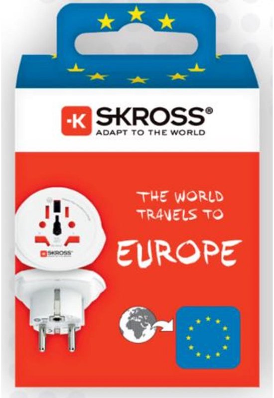 SKROSS - Reisadapter - Wereld naar Europa