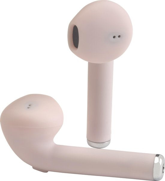 Denver TWE-46 - Earbuds - Wireless - Draadloos Oordopjes - Bluetooth - met oplaad case - handsfree - sporten - headset - In-ear - Bluetooth 5.0 - Roze