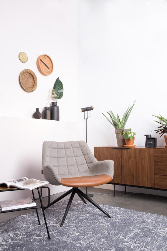 Zuiver Doulton Loungestoel Vintage Bruin